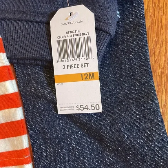 Nautica Baby boy size 12 months 3 piece outfit new with tags - Picture 5 of 5